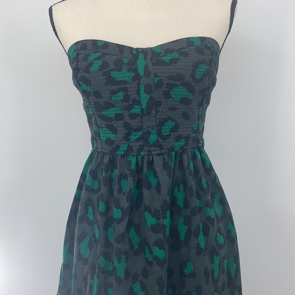 HURLEY Strapless Cheetah Print Dress - Picture 6 of 8